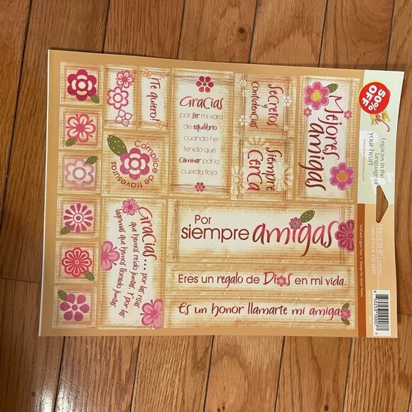 💕Scrapbooking Crafting Cardstock Stickers Spanish Wedding Birthday Baby - Picture 6 of 7